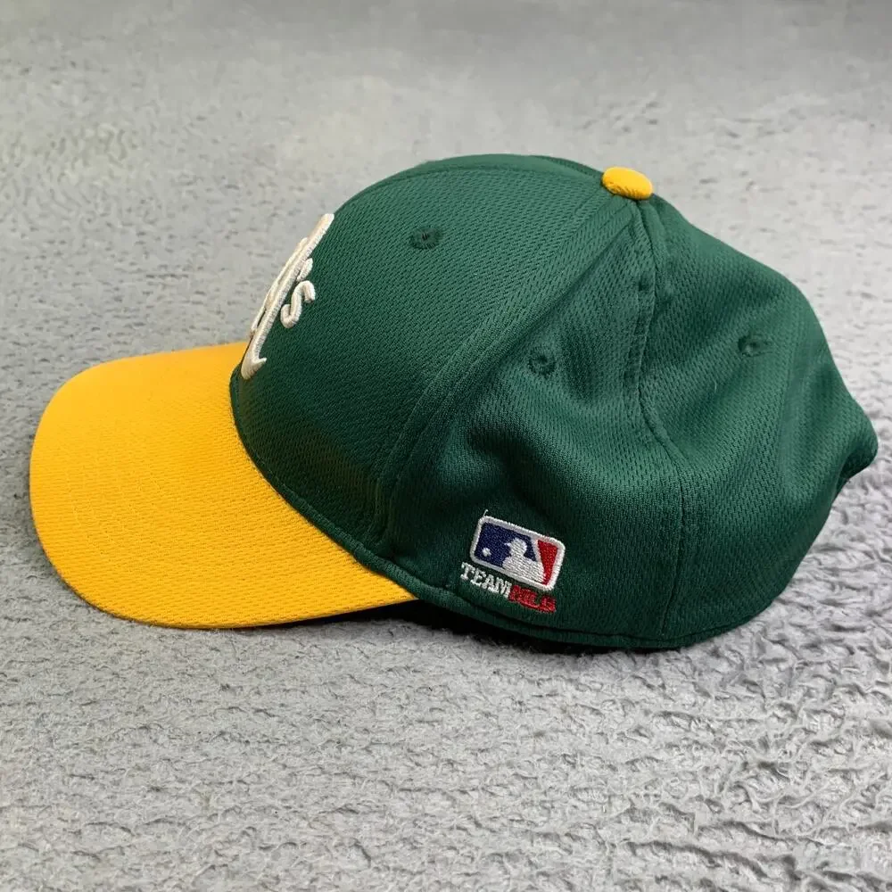 Oakland A's Athletics Baseball Hat Youth Team MLB Strap Back Green Adjustable